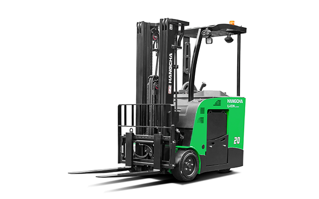 A Series 3 Wheel Electric Lithium-ion Stand-Up Counterbalanced Forklift 3,000-5,000lbs