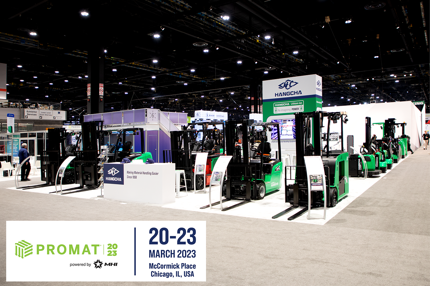 HC Forklift America Corporation Attends PROMAT 2023 HANGCHA FORKLIFT AMERICA