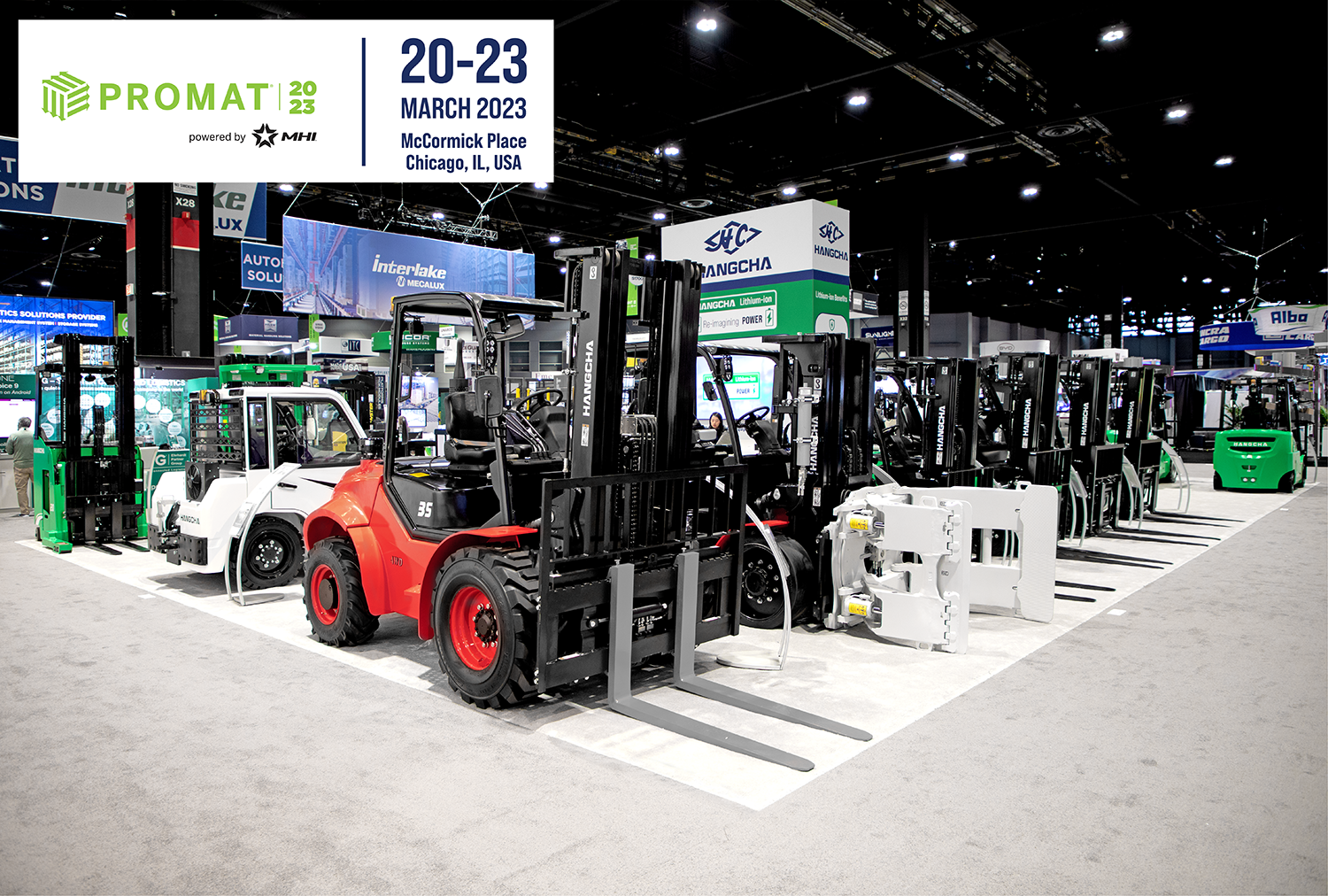 HC Forklift America Corporation Attends PROMAT 2023 HANGCHA FORKLIFT AMERICA